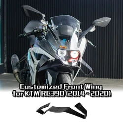 Customized For KTM RC390 Motorcycle Front Wing Fairing Wing ABS Material 2014-2020 Models