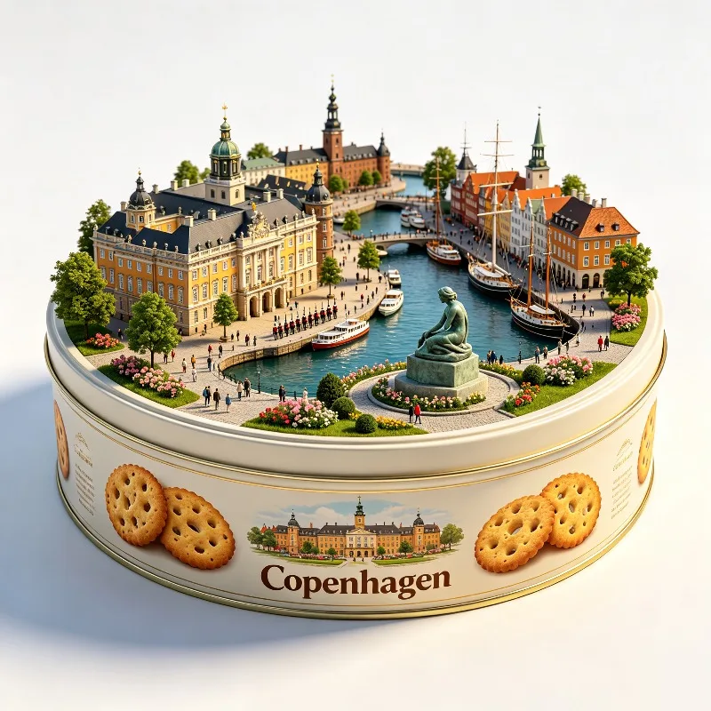 Denmark Fridge Magnets Metal Material The Little Mermaid Travel Souvenirs Danmark Copenhagen Fridge Stickers Wedding Gifts