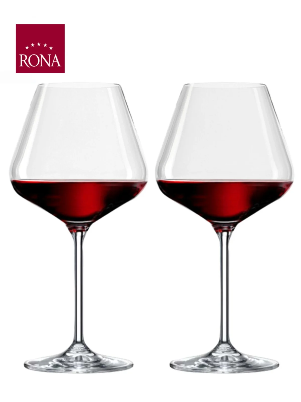 Large Size RONA Crystal Wine Glasses High Footed Red Wine Cup European Style Vintage Home Use Burgundy Wine Glasses