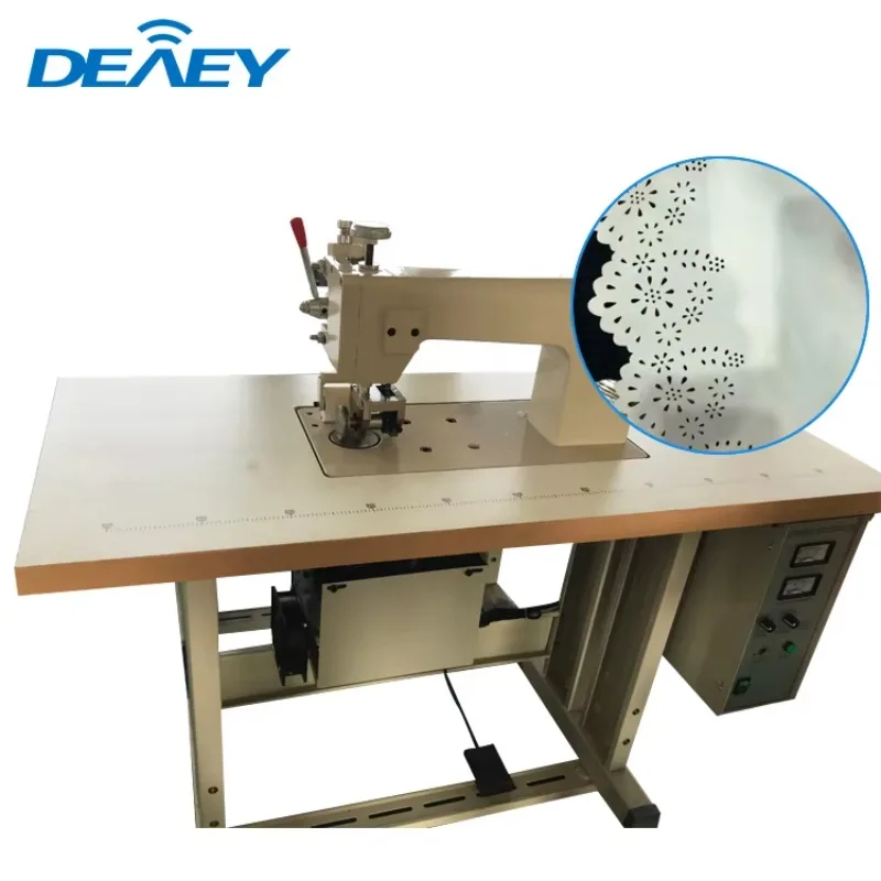 70 مللي متر محرك واحد دليل التطريز النقش Fof أنماط زهرة ماكينة خياطة بالموجات فوق الصوتية للمنسوجات