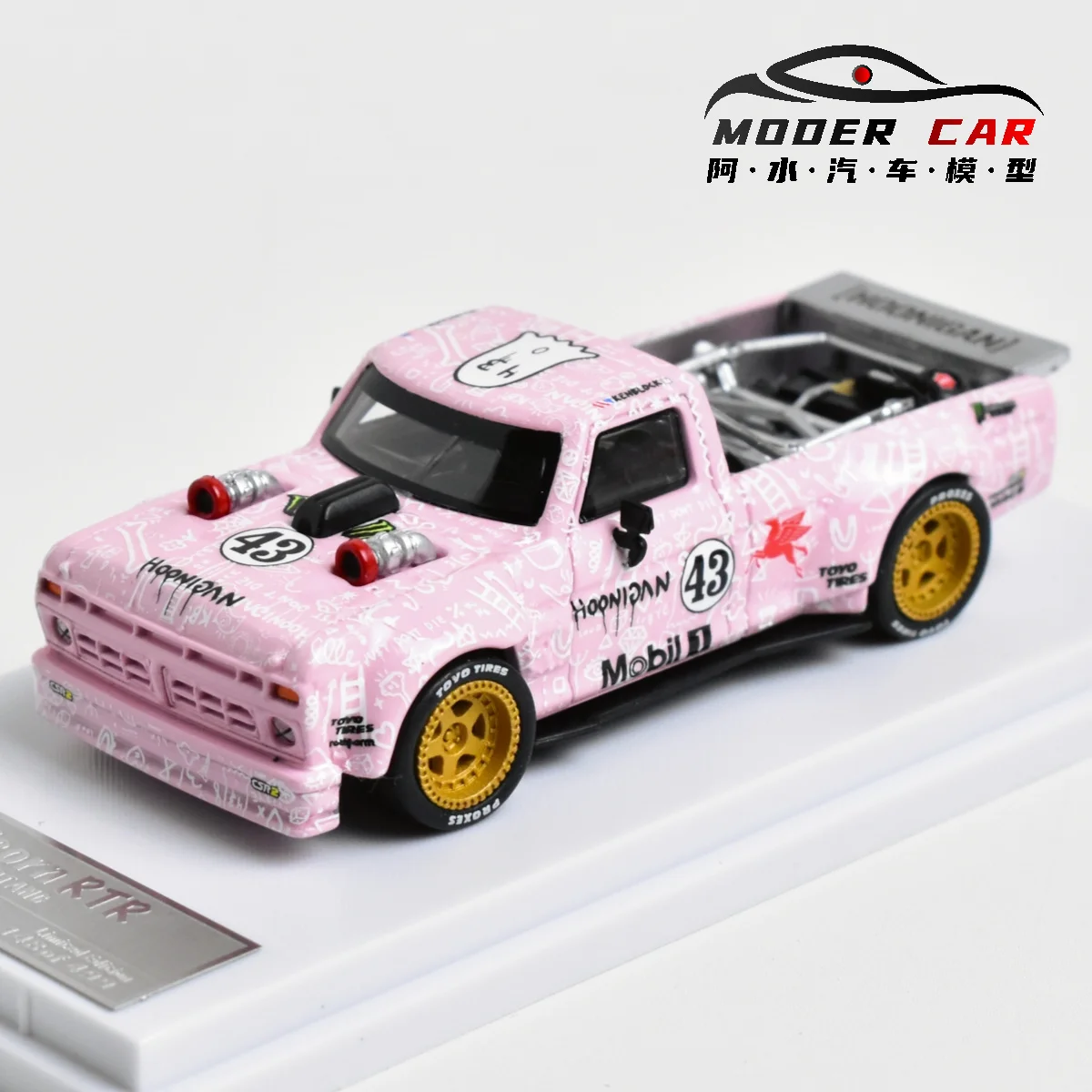 SW 1:64 RTR F150 captador rosa modelo de carro fundido