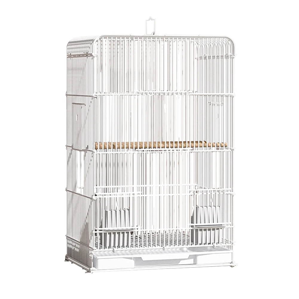 

Легкая кованая клетка для птиц с выдвижным поддоном, большая переноска для птиц для домашнего содержания в помещении и на улице