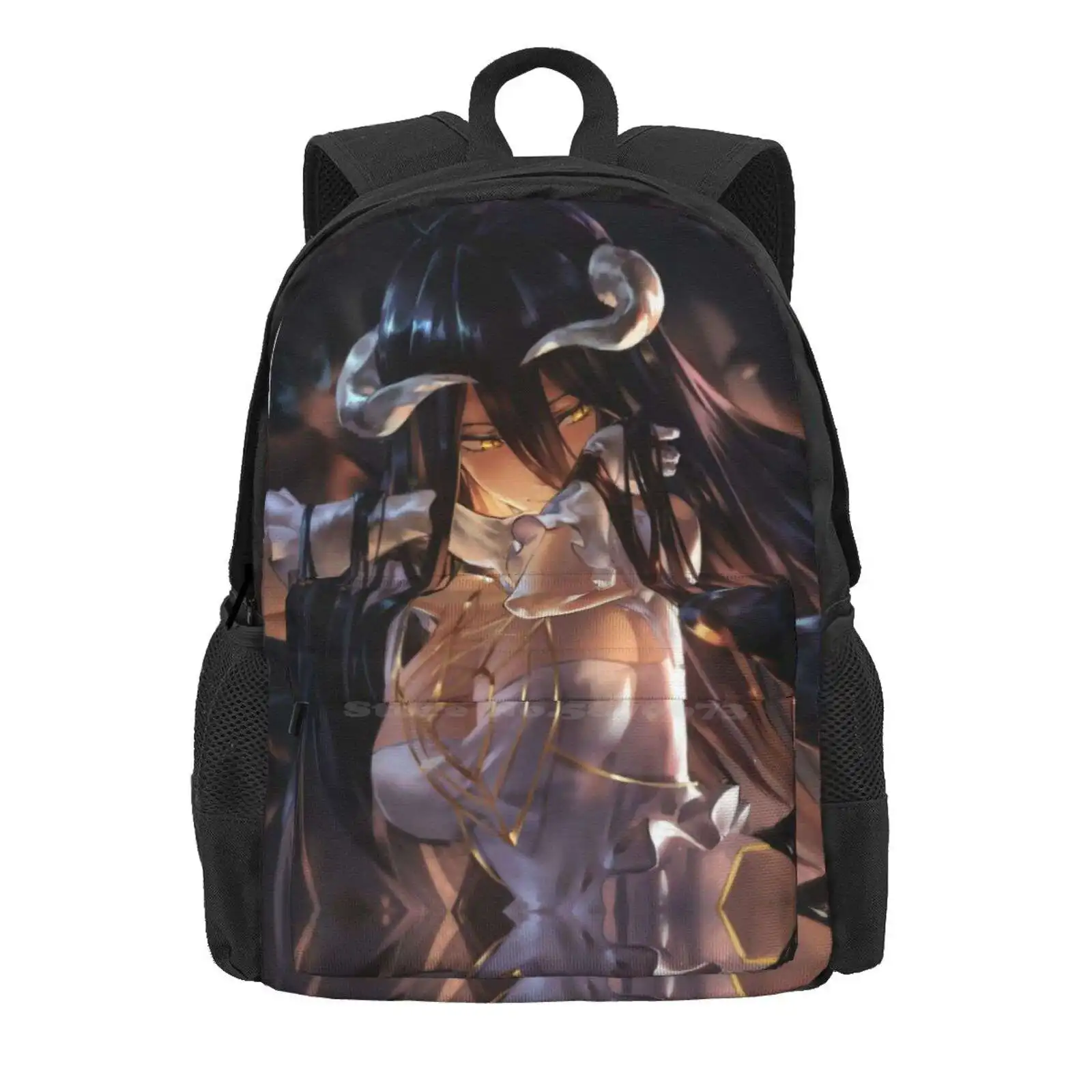 Albedo Overlord Fashion Travel Laptop School Backpack Bag Succubus Albedo Overlord Albedo Albedo Anime Albedo Manga Cute Kawaii