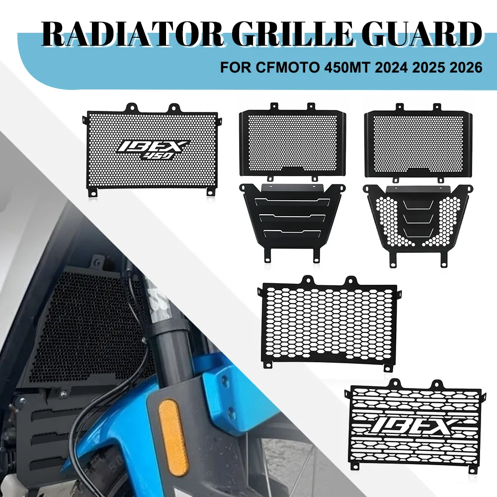 

Для CFMOTO 450MT 2024 2025 2026 Ibex 450 MT450 Защита переднего щита Крышка двигателя Защита вентилятора CF MOTO 450 MT Защита радиатора