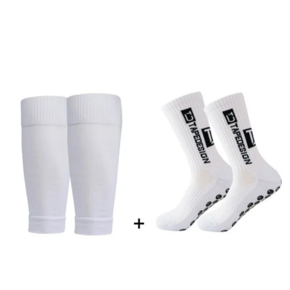 1 set of high-quality adhesive non slip socks and leg guard fixed socks