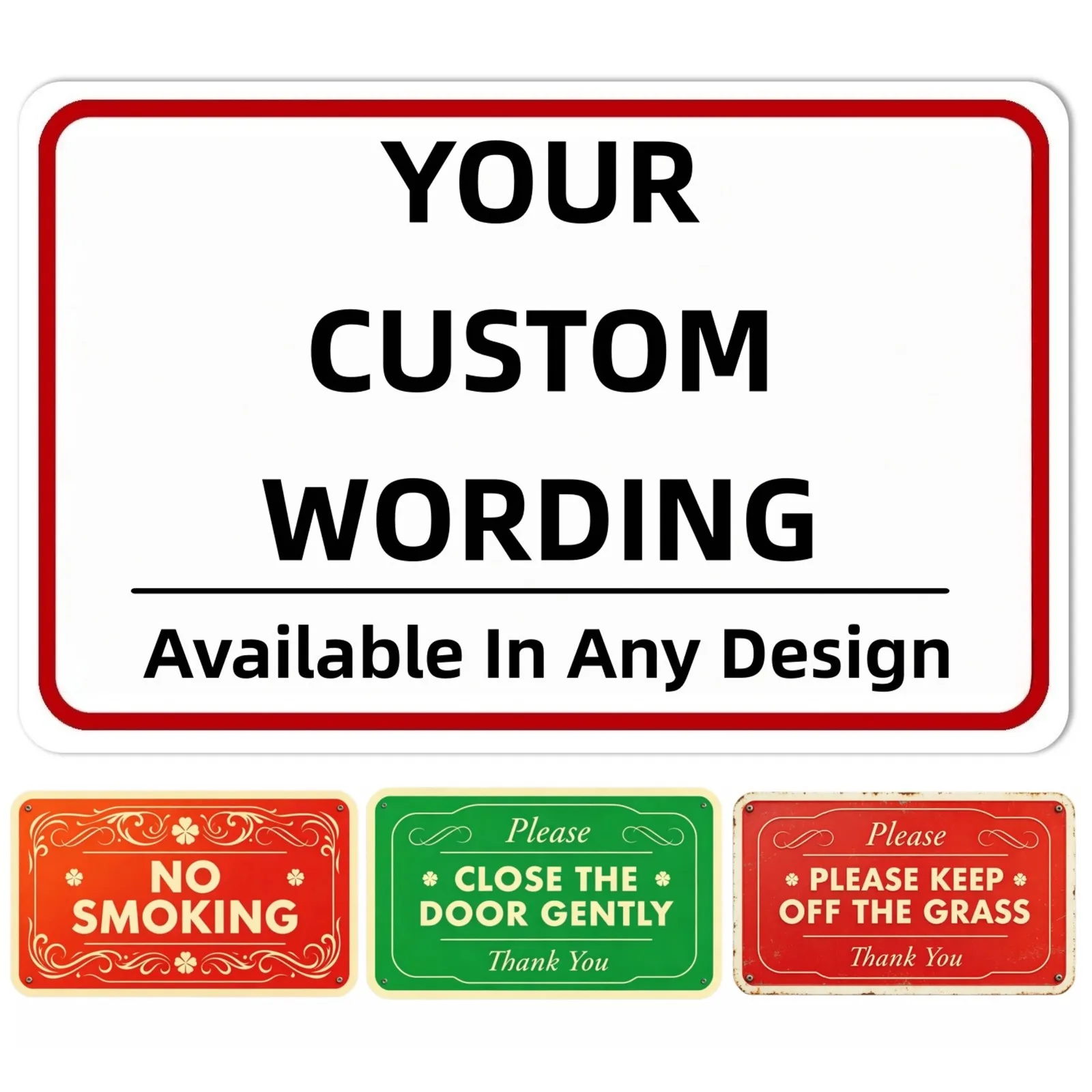 Personalized Custom Metal Tinplate Sign Decor for Outdoor,Indoor, Home ,Yard