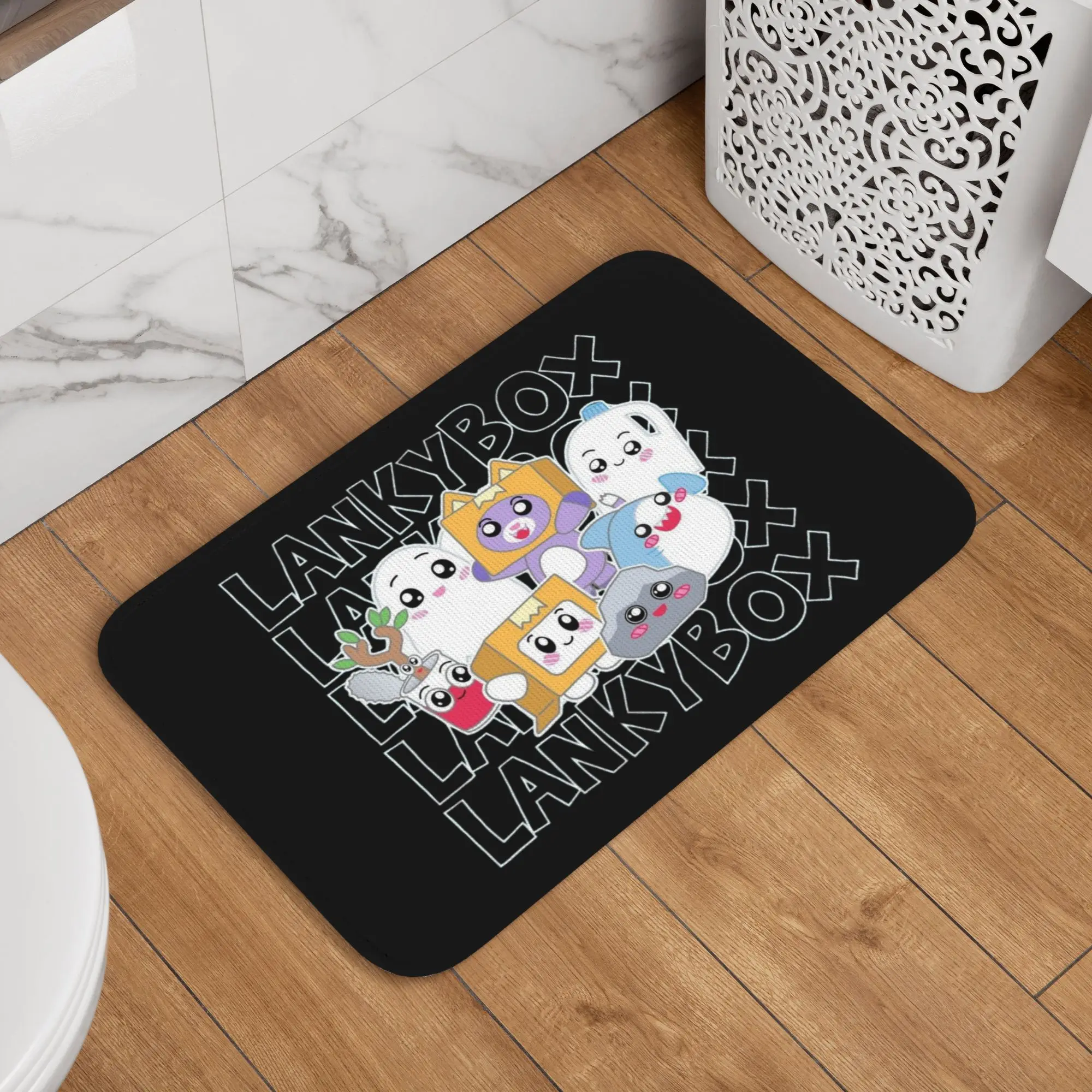 Custom Game Lanky Box Fashion Anime Cartoon  Front Door Mat Anti-Slip Indoor Absorbent  Doormat Living Room  Entrance Rug Carpet