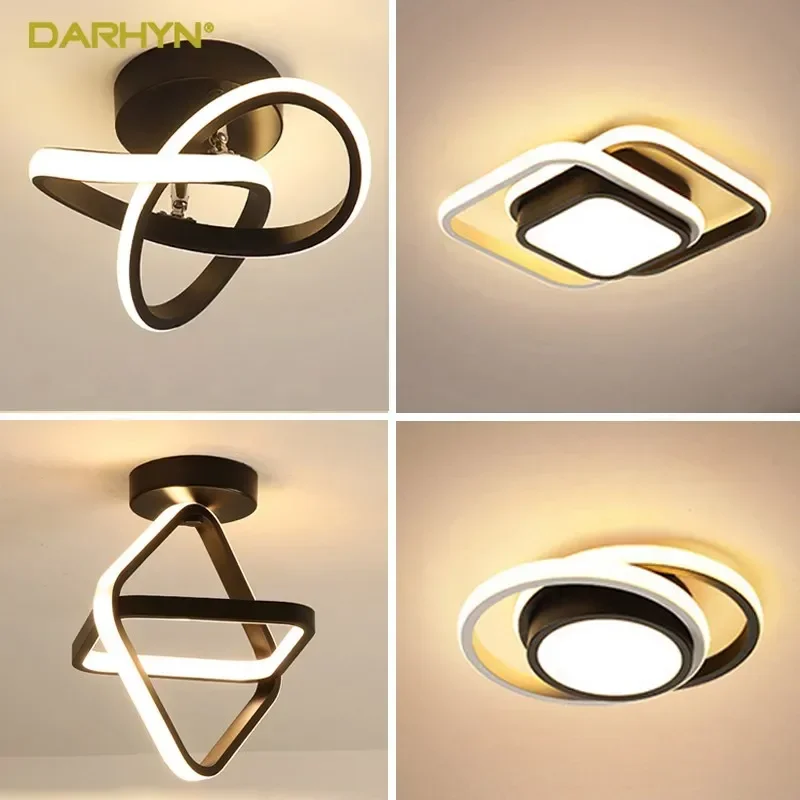 Modern LED Design Lamp Creative Balcony Office Small Rings