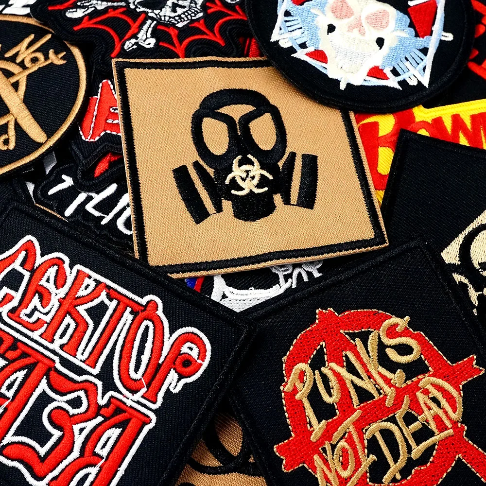 Rock Star Bands Iron on Patches Apparel Sewing Fabric Handmade Appliques for Clothing Stickers Badges Parche Punk Style