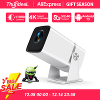 ThundeaL 4K Full HD Projector FHD TD80W Android WiFi 3D Home Theater TD80 Portable Beam Mini Projector Meeting 3D Video PK HY320