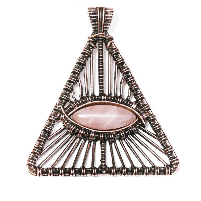 

Natural Crystal Eye of Horus Amethyst crystal powder Tiger eye Stone Horus Bronze Necklace pendant Yoga Rock Amulet Ornament