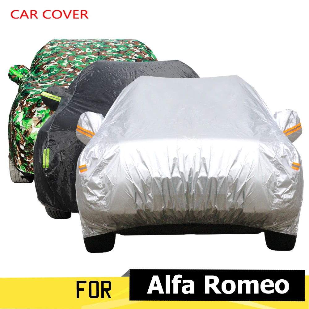 

Автомобильный чехол с защитой от УФ-лучей, снега и дождя, солнцезащитный козырек для Alfa Romeo 147 156 159 166 Giulietta GT MiTo Brera