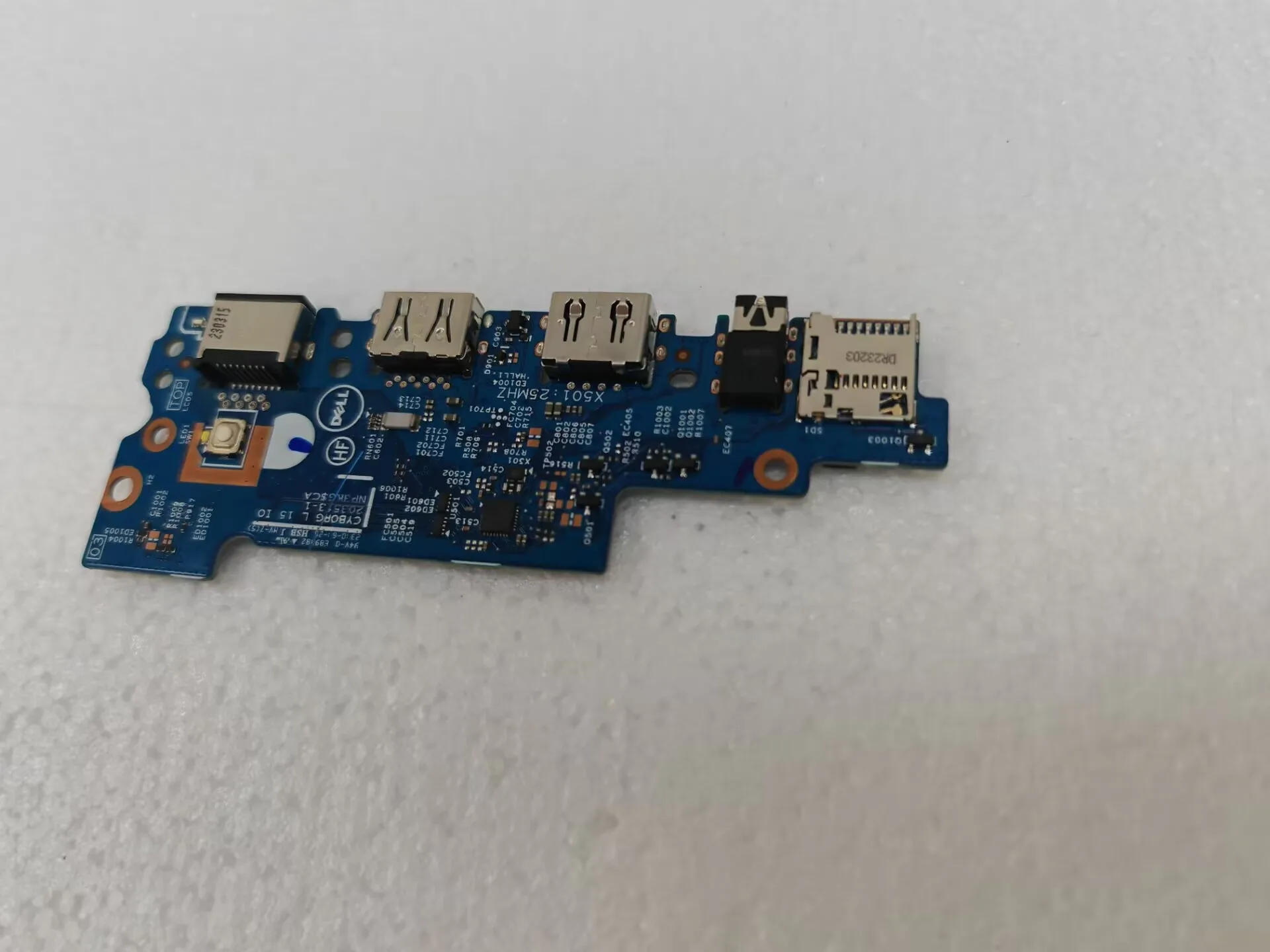 0MCCDH MCCDH New USB Audio SD Card Rearder RJ45 IO Board For Latitude 3520 E3520