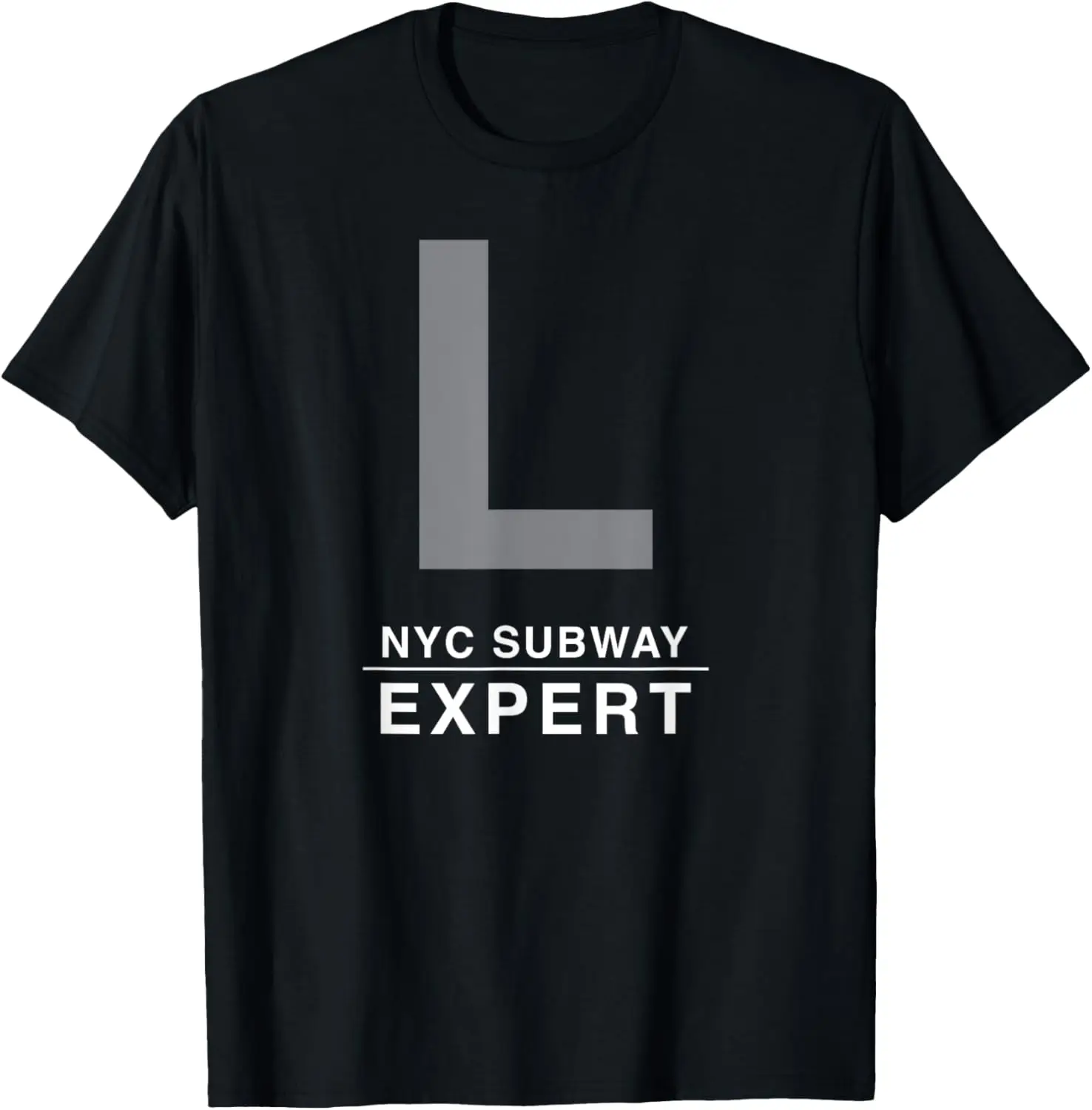 NYC New York City Subway, L Train Expert Graphic T-Shirt