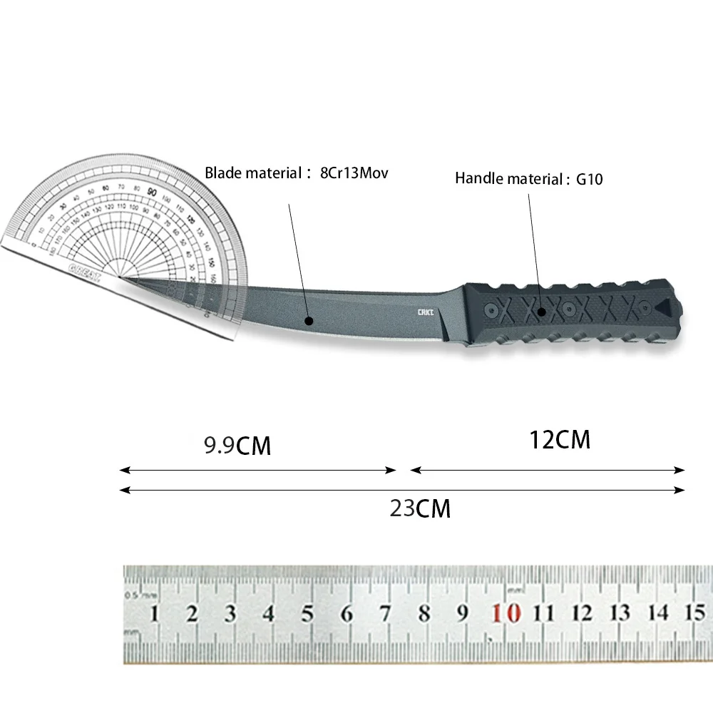 New Model 2927 Fixed Blade Knife with Kydex Sheath 8Cr13Mov Blade G10 Handle Outdoor Camping EDC Knives Tactical Portable Tool