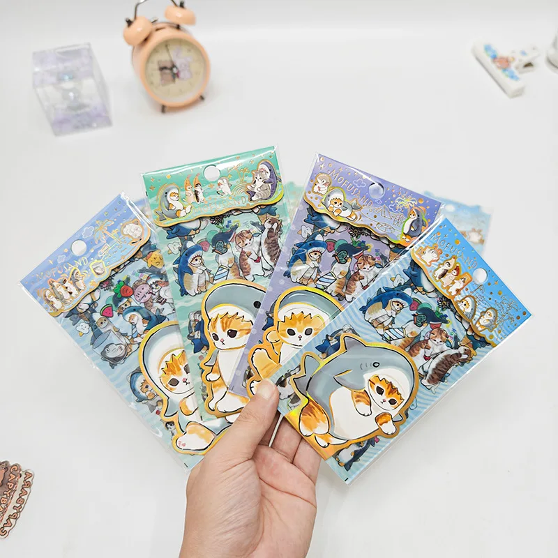 

30 шт. Mofusand газированная вода кошка наклейки студенты без вырезов наклейки милые Diy материал справочника наклейки сцены