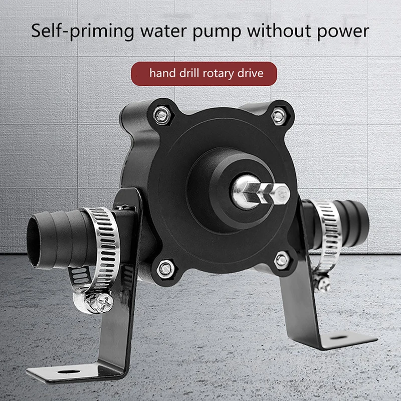 1Pc Household Portable Electric Drill Pump Diesel Oil Fluid Water Pump Mini Hand Self-priming Liquid Transfer Pumps