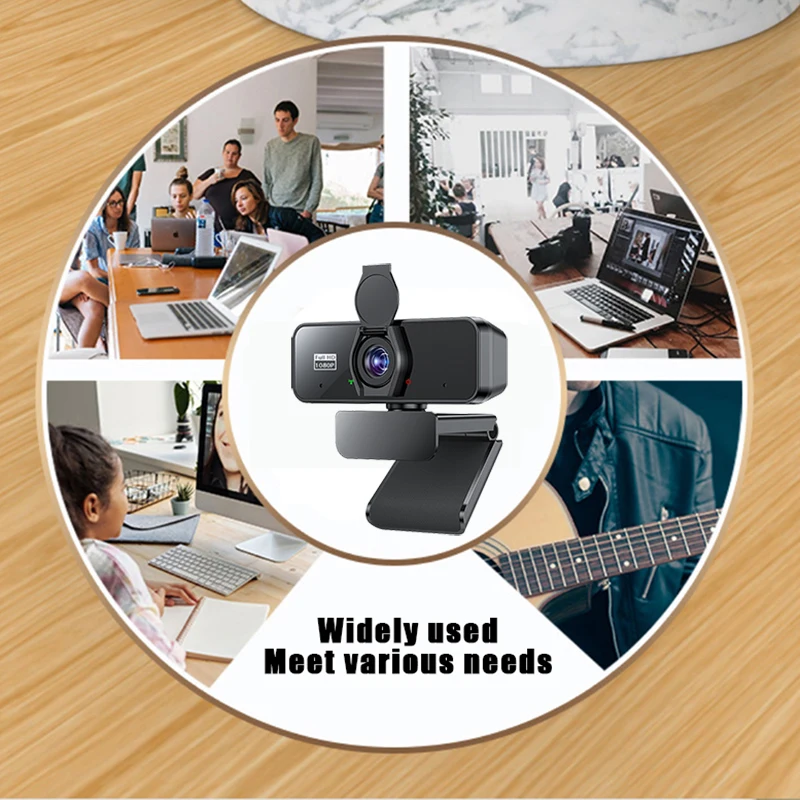 USB-Webcam 1080P Autofokus Full HD 30fps Webkamera PC Drehbare Webcams mit Mikrofon Computer Laptop Kamera Live-Streaming