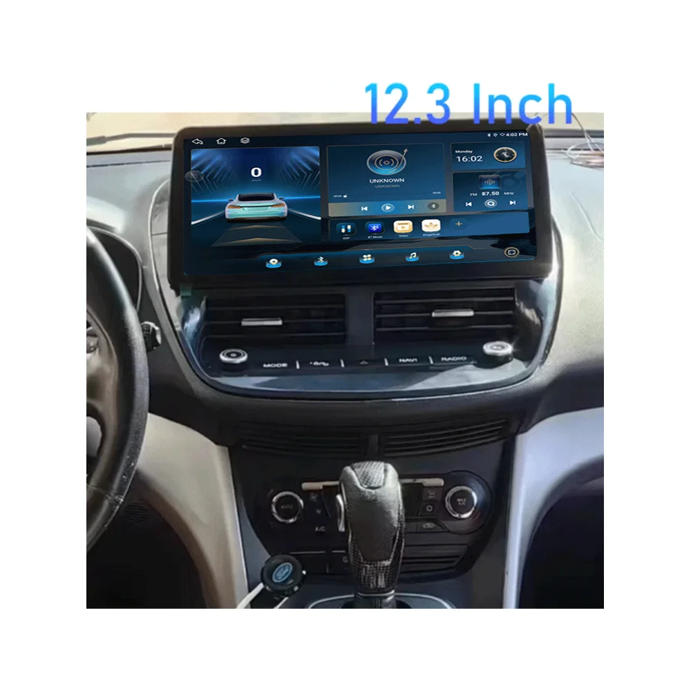 12.3 inch Android 16 For Ford C-MAX Kuga 2 Escape 3 2012 - 2019 Car Radio Carplay GPS Navigation  Auto Screen Stereo 5G Wifi