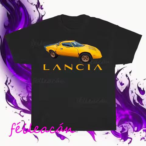 Brand New Lancia Italian Car Active Logo American T-Shirt Funny Size S to 5XL