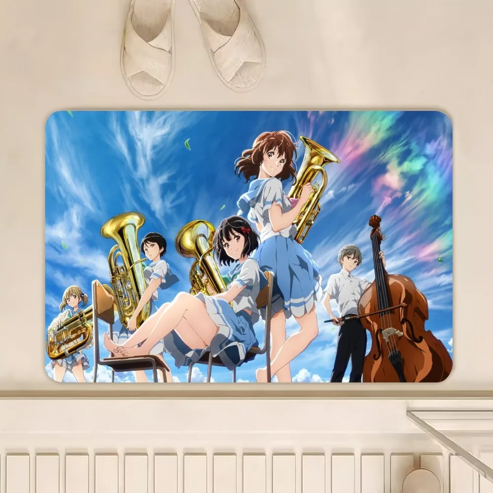 bilibili Anime Sound Euphonium 3 D Floor Mat Bedroom Kitchen Door Bath House Super Absorbent Foot Non-slip