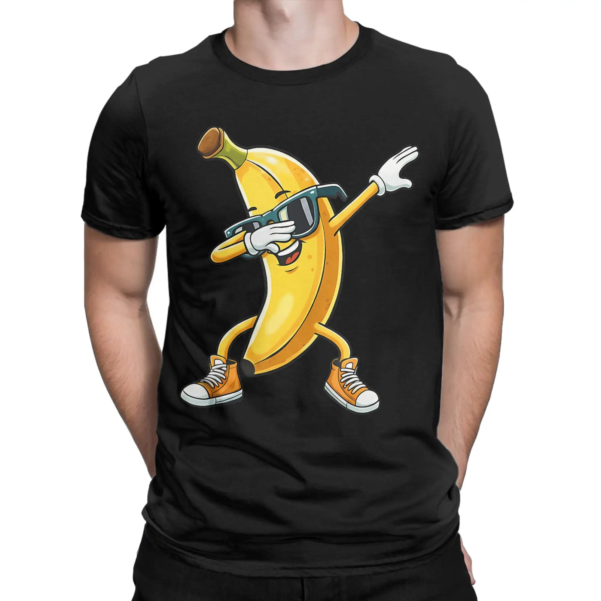 Banana Ballers T-Shirts for Men  Vintage 100% Cotton Tees Round Collar Short Sleeve T Shirt Original Tops