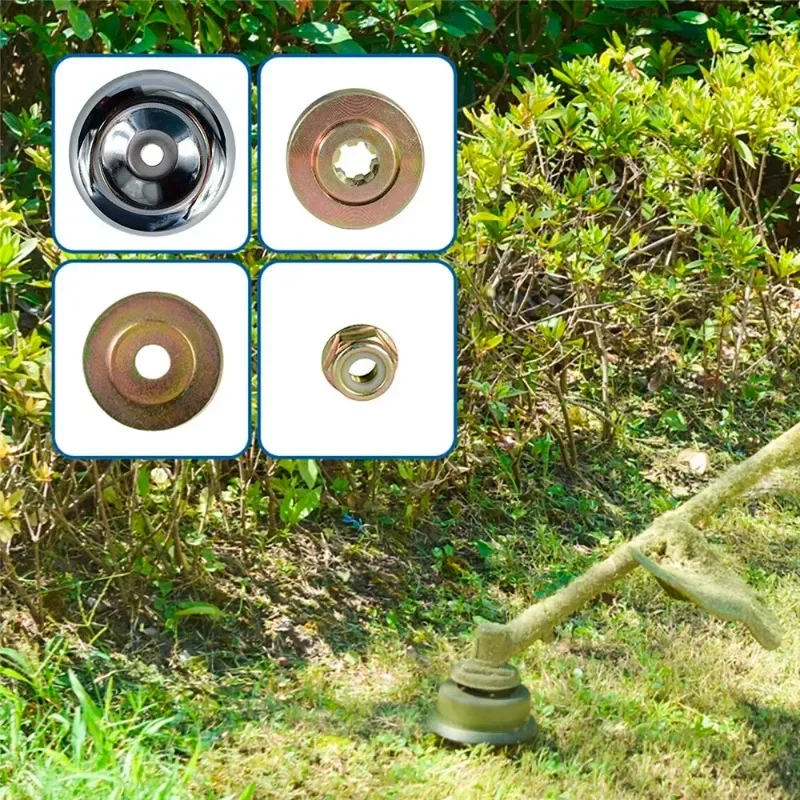 Garden Lawn Mower Grass Trimmer Head Adapter Nut Fixing Kit - Essential Parts Set for Blade Repair And Maintenance