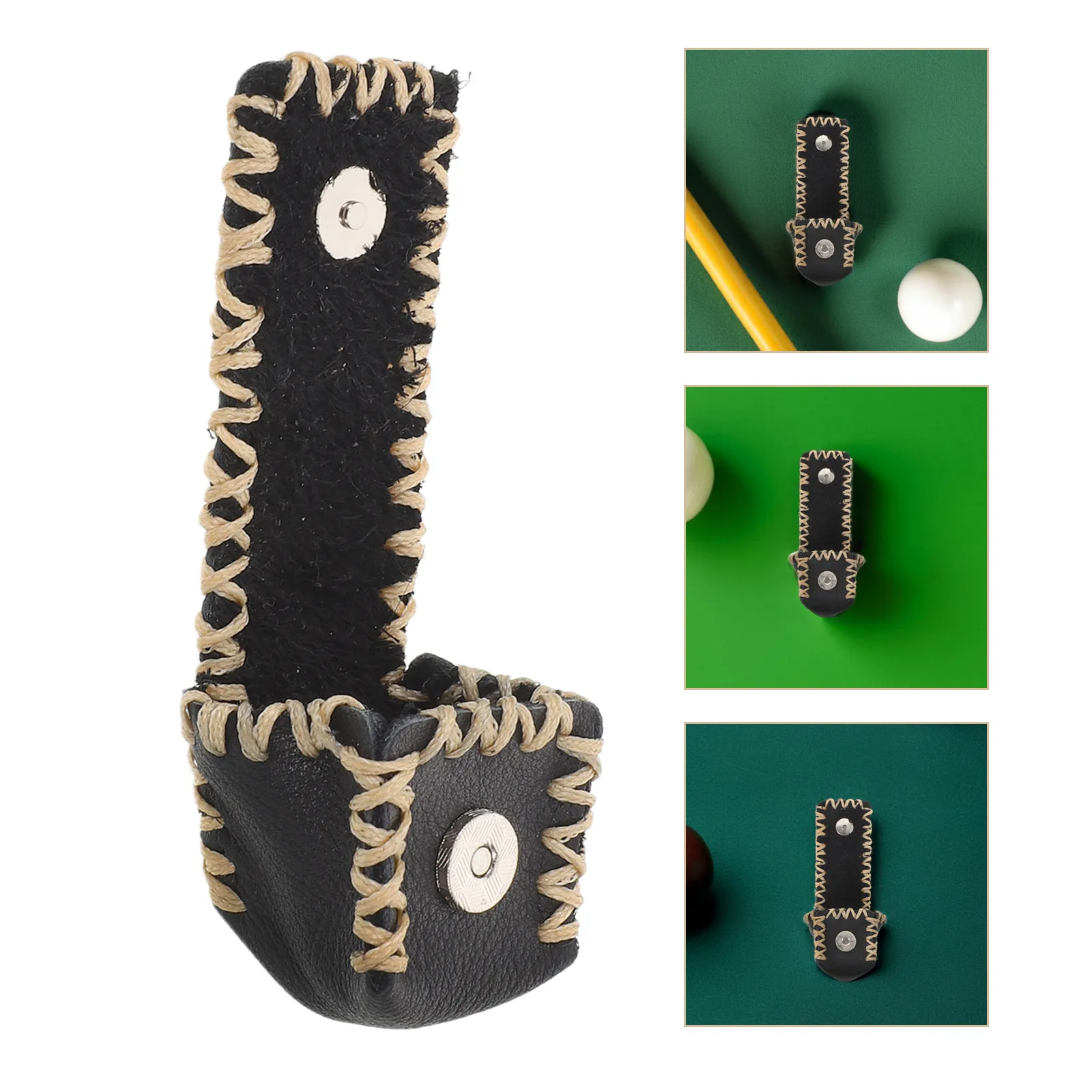 

Snooker Chalk Holder Pouch Compact 3.5x3.5x3.5cm Belt Clip Portable Billiard Pool Cue Chalk Storage Bag Freshness Seal