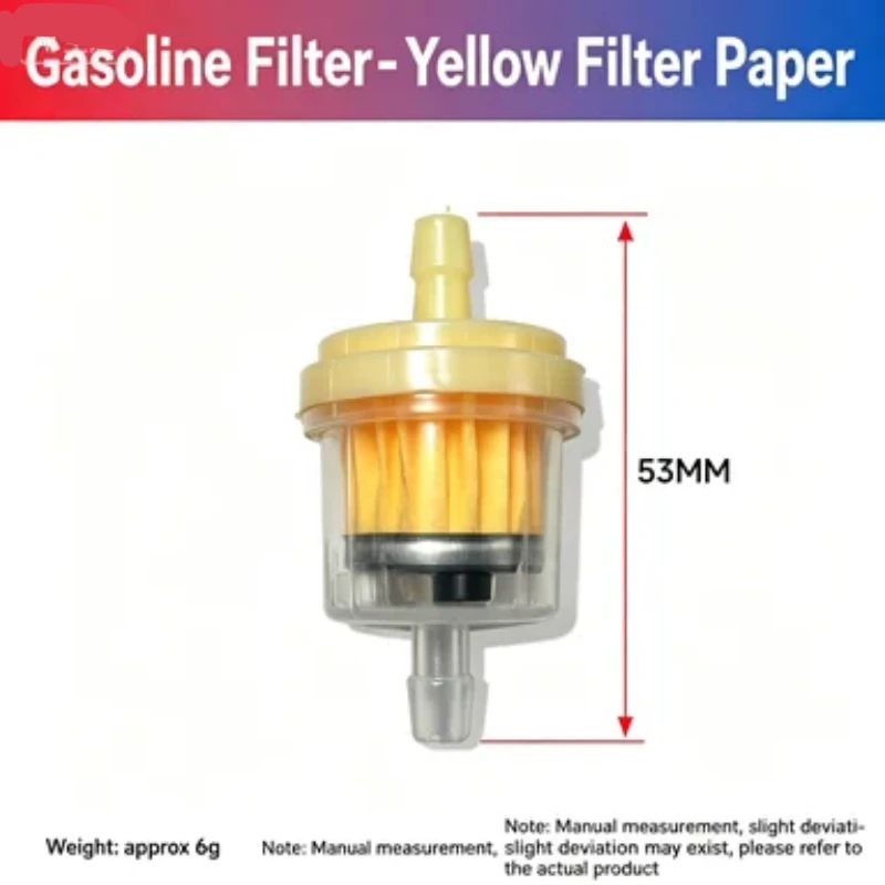 5pcs Fuel Filter with Oil Cup, Fit GX160 GX200 GX390 Engine, Generator & Motorcycle Spare Part