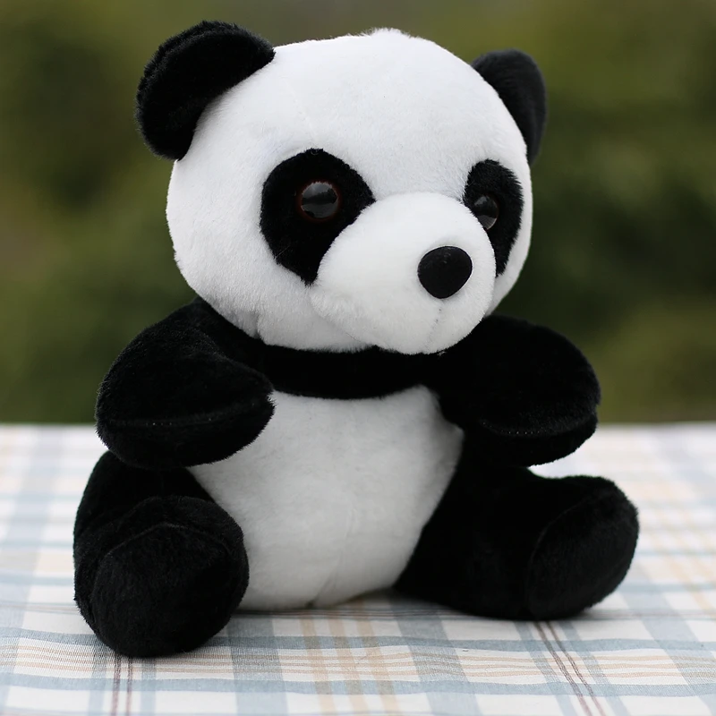 schattige pluche panda speelgoed cartoon zittende panda zachte pop kinderverjaardagscadeau ongeveer 22 cm b2996