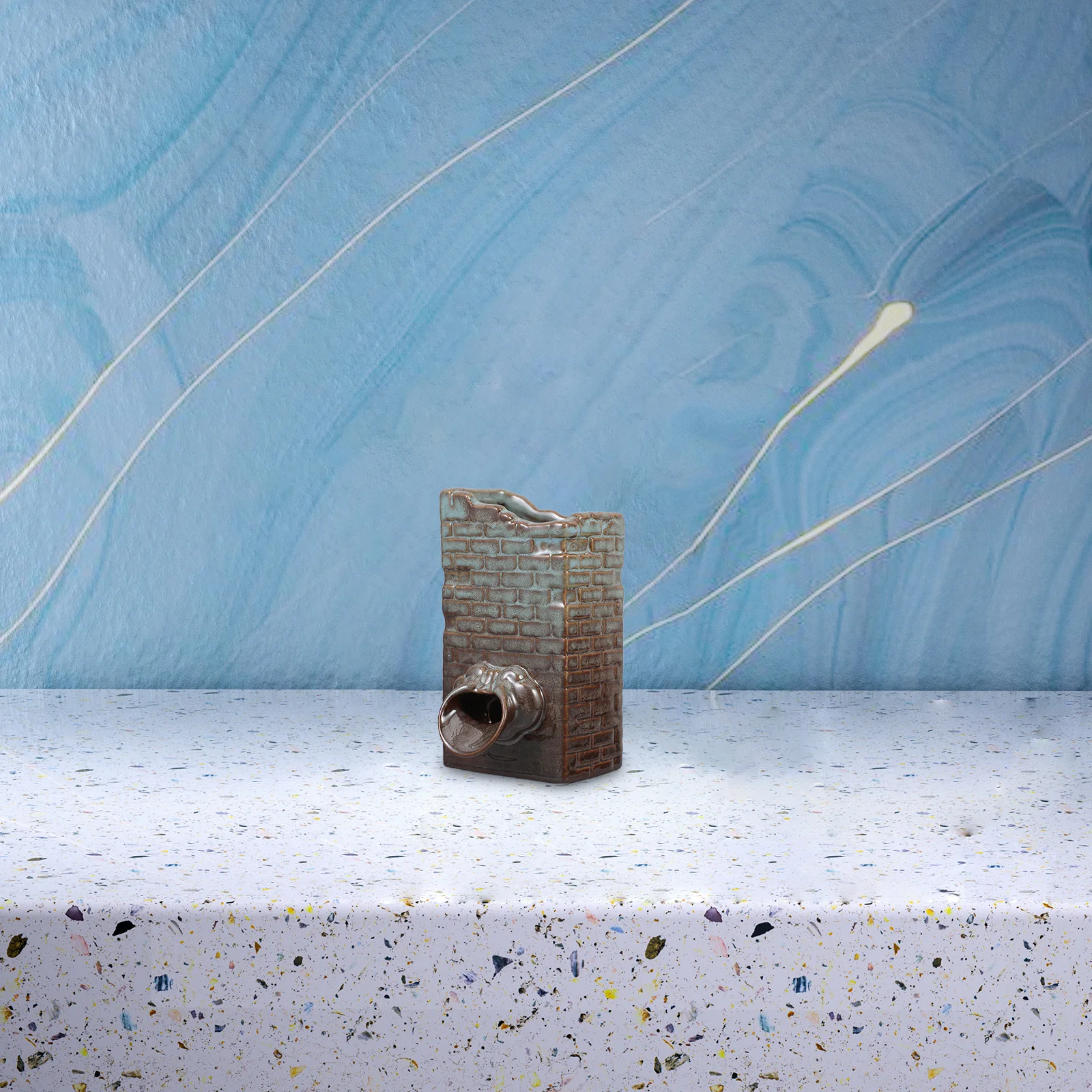 

Ceramic Circulating Water Fountain Jar Indoor Outdoor Garden Tabletop Fish Tank Planter Soothing Waterfall Decoration for Home