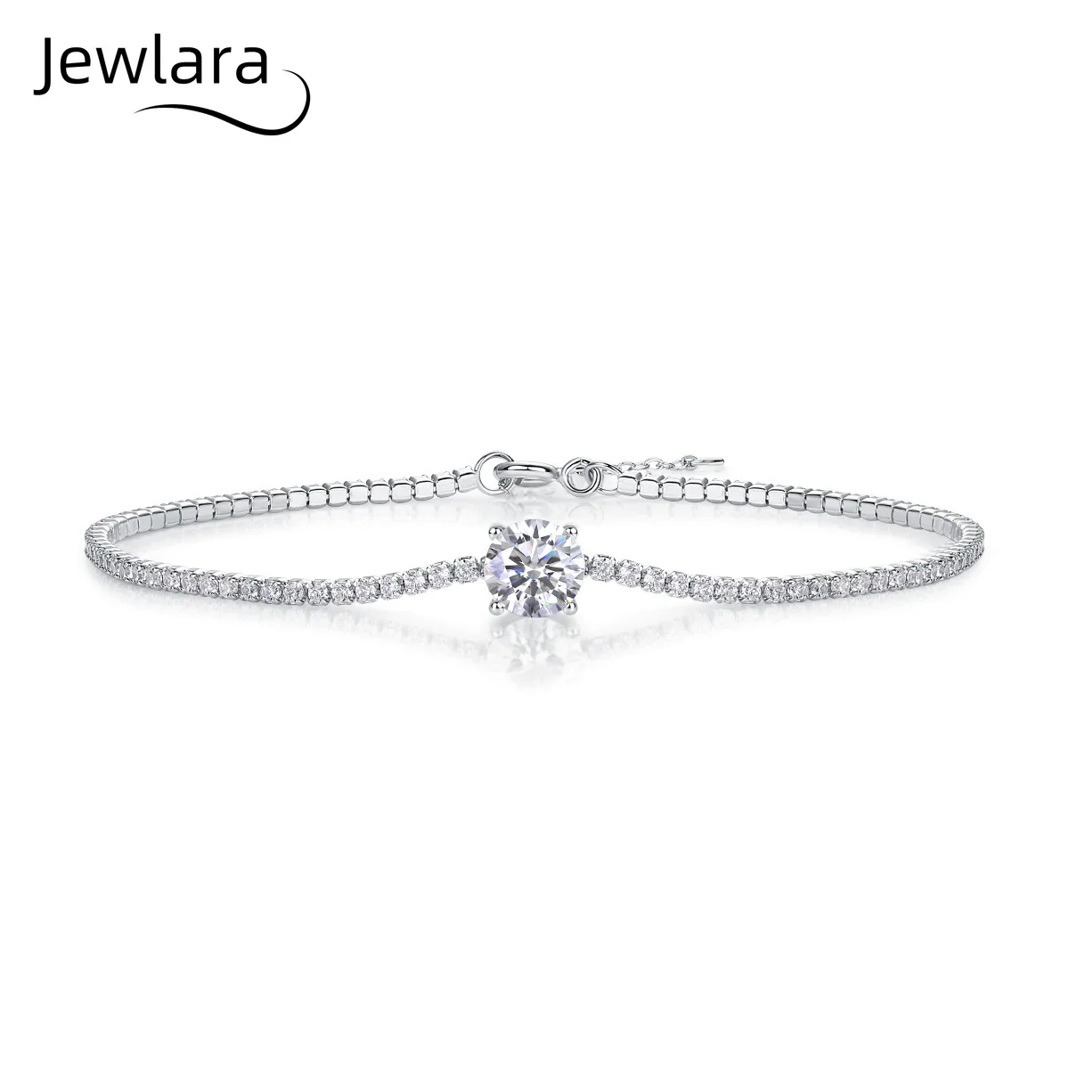 

Jewlara S925 Silver Bracelet, Dawn Dew Moissanite Lady Temperament, Light Luxury Silver Jewelry, Fashionable and Versatile.