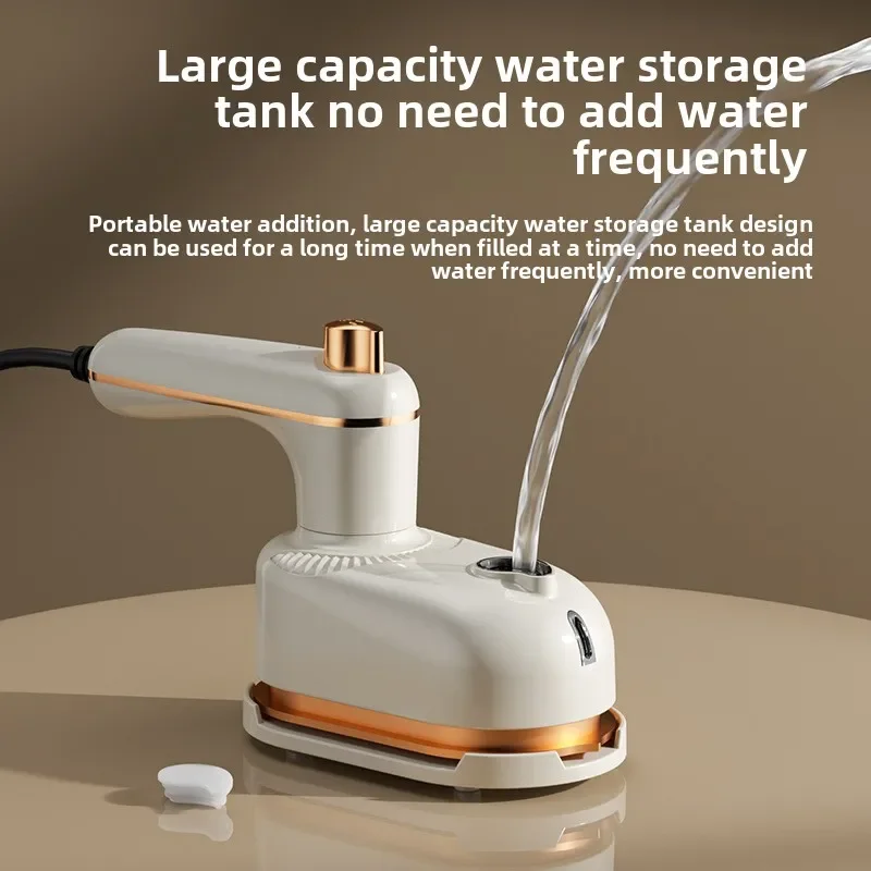 Portable Steam Iron Handheld Ironing Machine Household Clothing Iron Flat and Hang Ironing 2 in 1 Mini Rotating Electric Iron