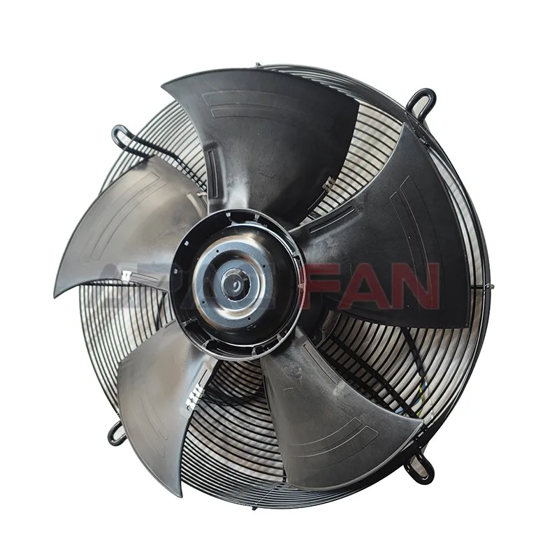 EC Axial Fan 500mm 1870RPM 7430CFM 1950W 400V High Performance Industrial Cooling Fan, HVAC Ventilation