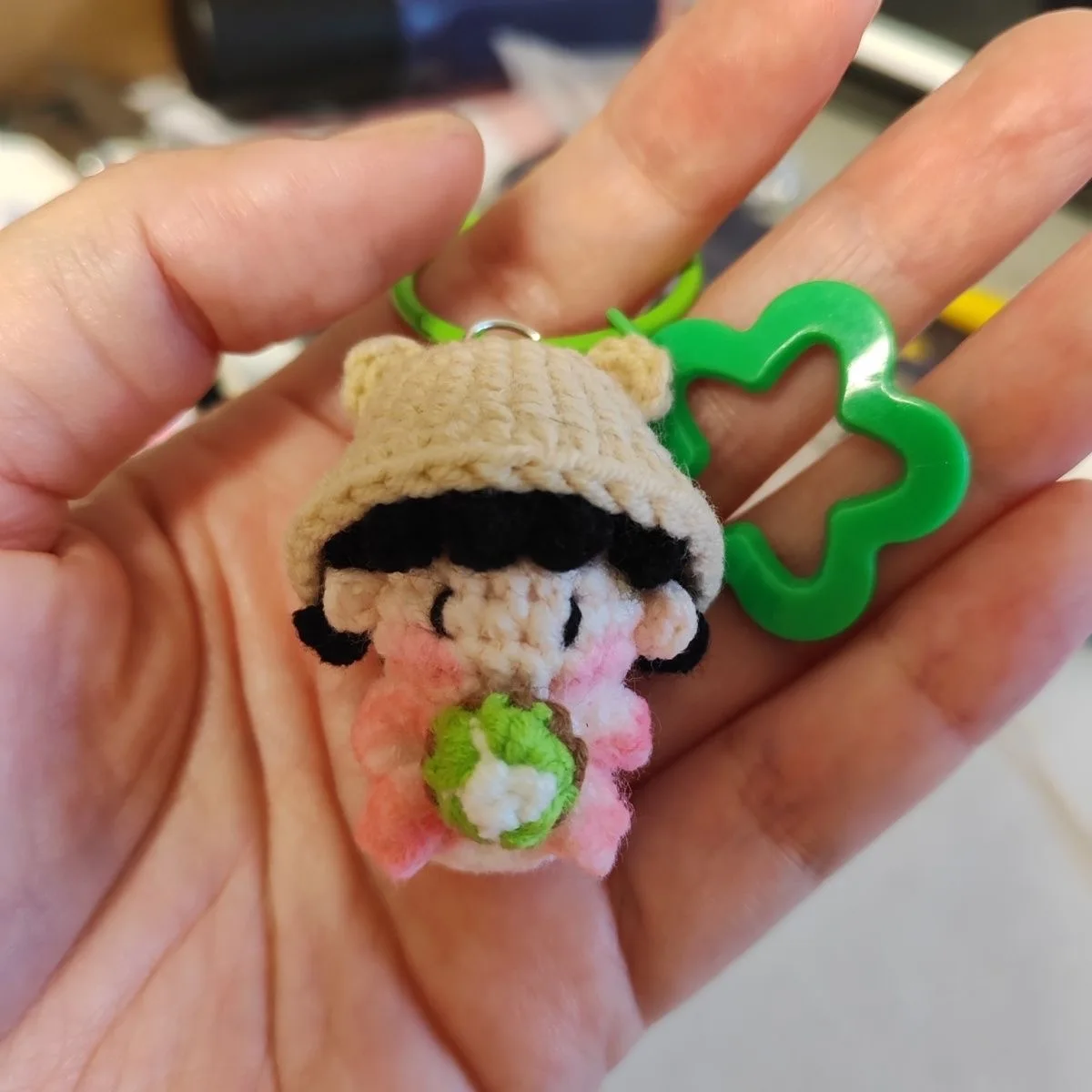 Handmade hook woven Yi gummy candy with small nose and cosplay pendant, keychain, bag hanging doll - view 4