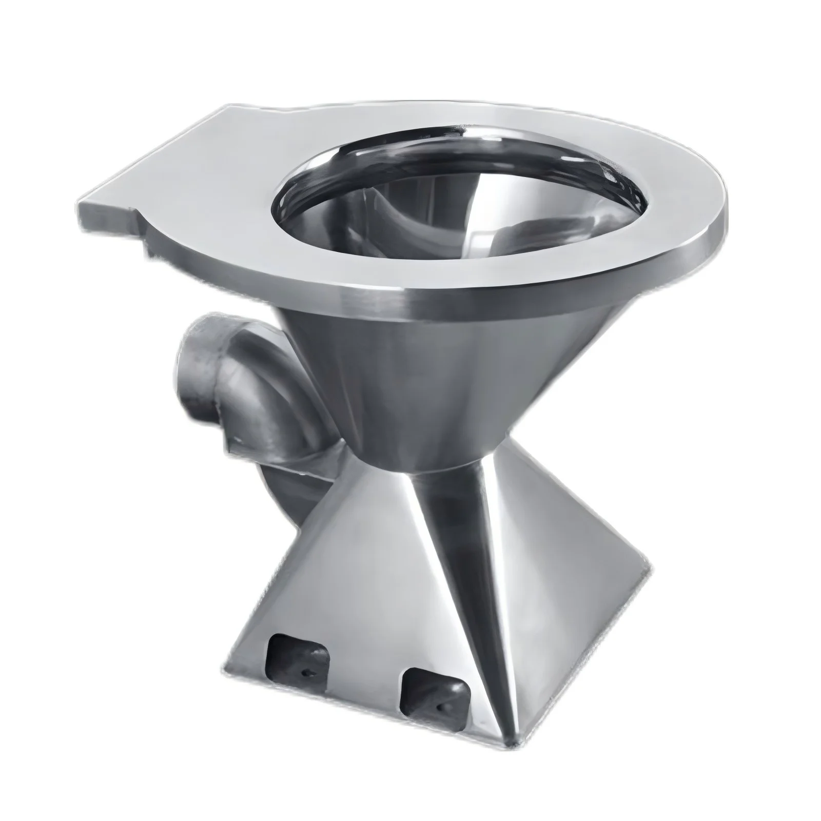 High quality, brand model S25032701 ground-mounted stainless steel portable integrated P-trap toilet toilet