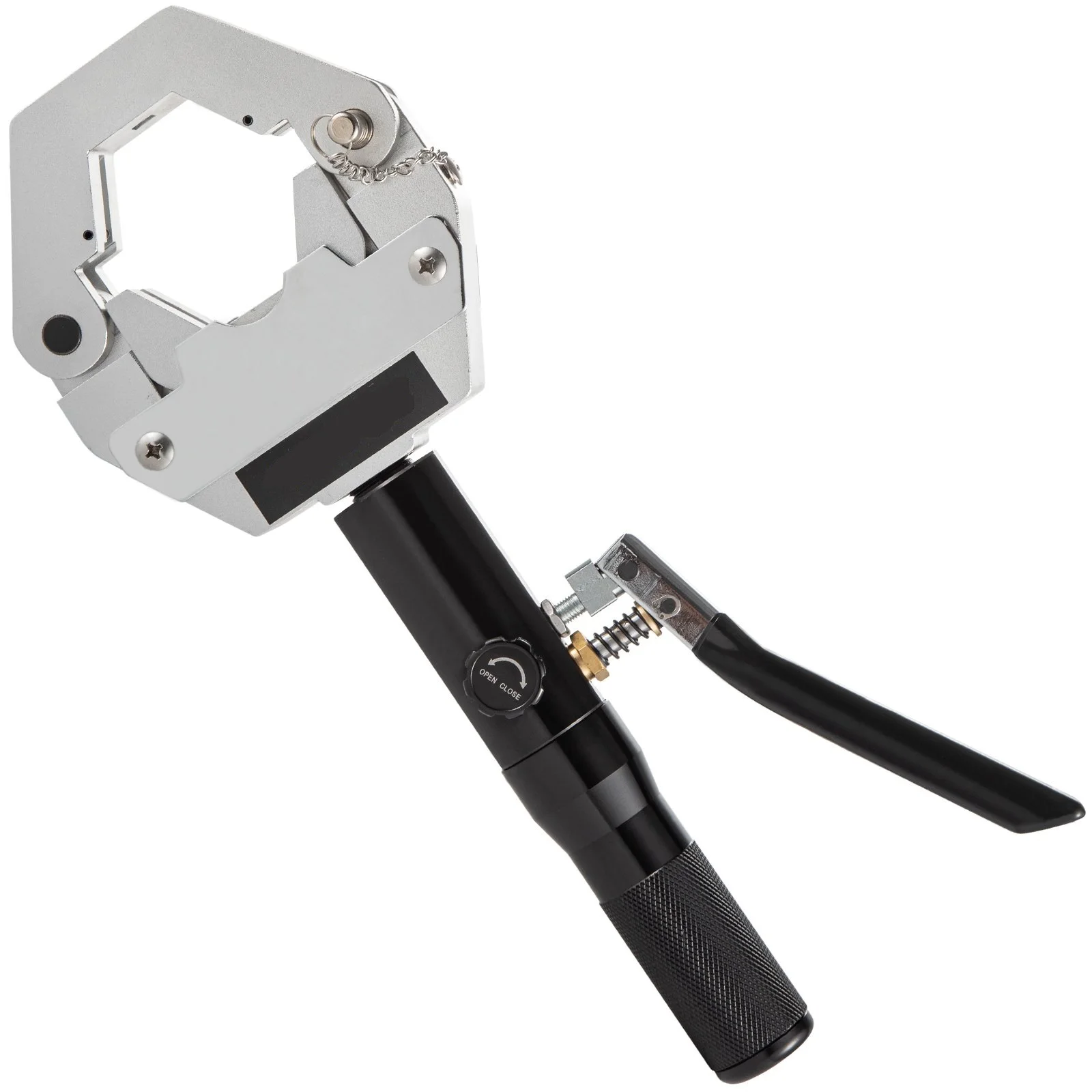 Hydraulic Hose Crimper 71500, Hand‑held Manual AC Hose Crimper Kit with 7 Die Set for Air Conditioning Hose Repair