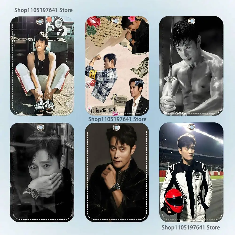 พวงกุญแจการ์ตูน B-Byung H-Hun Lee สไตล์อนิเมะ แฟชั่น จี้ห้อยกระเป๋า ใส่บัตรประจำตัว บัตรผ่านประตู บัตรรถบัส น่ารัก สำหรับผู้ใหญ่