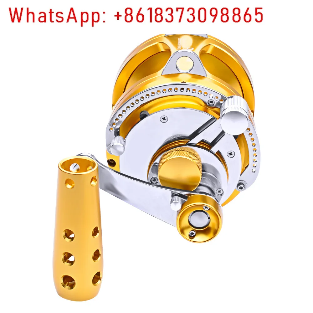 

Saltwater Surf Sea Waterproof Jig Fishing Reel Boat Metal Light Overhead Fishing Reels Trolling Fishing Slow Pitch Jigging Reel