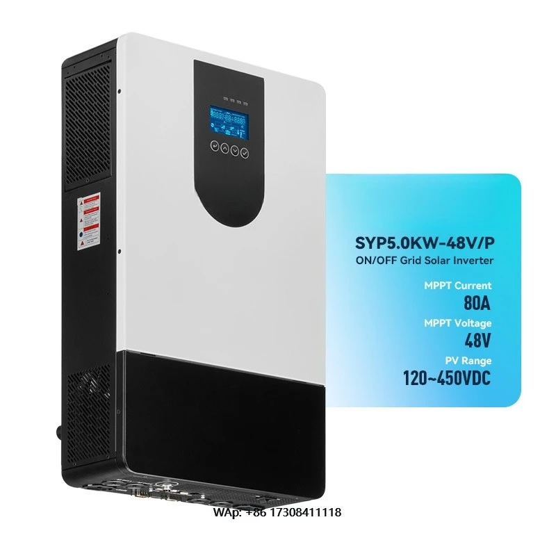 

Solar Single-Phase 5KW 48V Lithium Hybrid Solar Inverter Controller with 60Hz LCD for Off-Grid and Remote Power Systems