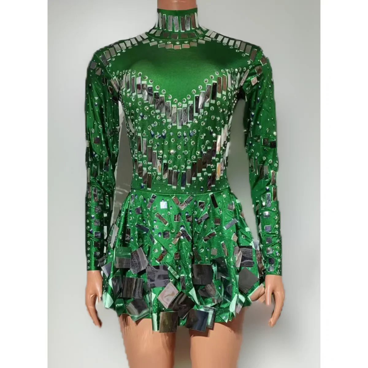 

Multi Colored Lens Sexy Dress Bar Nightclub DJ Female Singer Stage Performance Costume Dance Team Party Theme Show Stage Outfit
