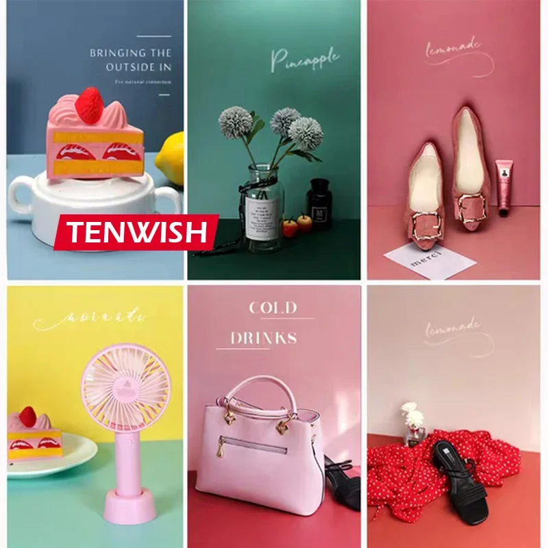 TENWISH сплошной цвет фон 57*87 см 2 стороны фото фон Morandi поп-арт натюрморт реквизит для съемки для фотостудии