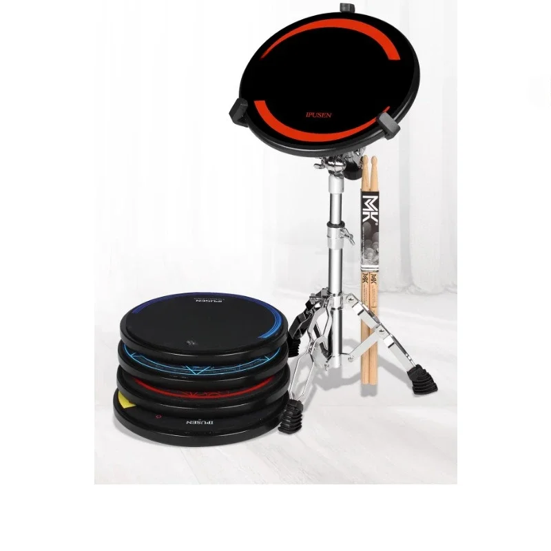 Dumb drum pad set 12 inch professional drum set, metronome, beginner entry percussion board sub-drum