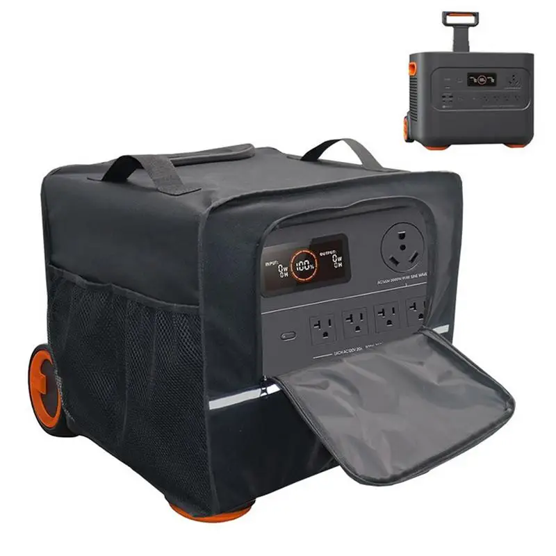 

Generator Cover Waterproof Solar Generator Protector Heavy Duty Power Station Storage Case Dustproof Travel Carrying Case for