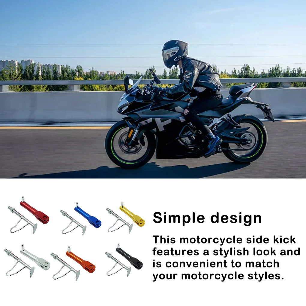 Universal Motorcycle Retractable Kickstand Replacement Electric Scooter Side Stand Upgrade Modified Accessories