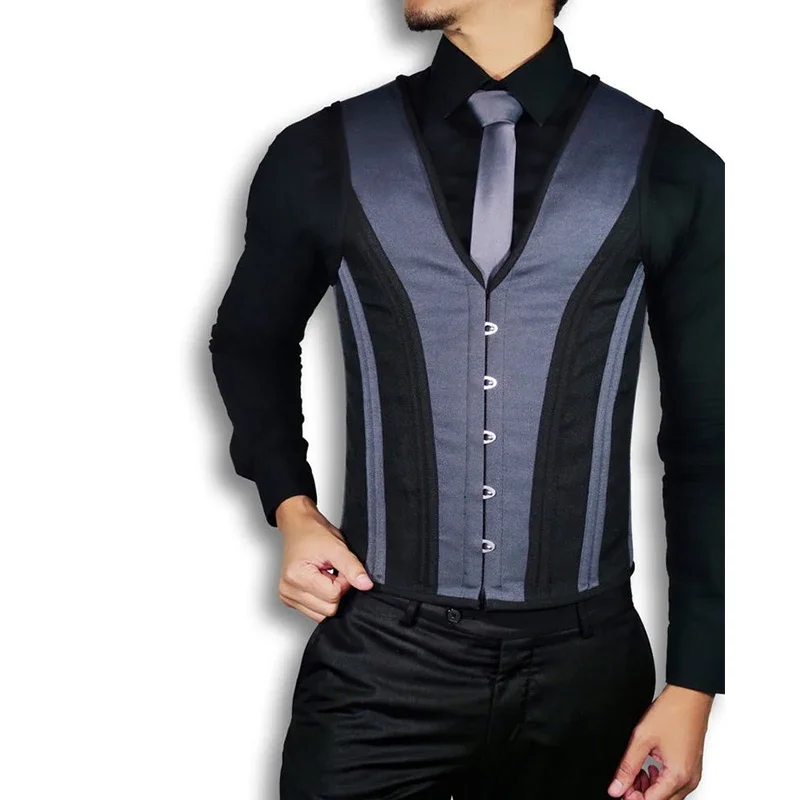 

Спортивная рубашка Body Shaper для похудения, тренажер для талии, мужская майка, жилет, сетчатое корректирующее белье, утепленная куртка