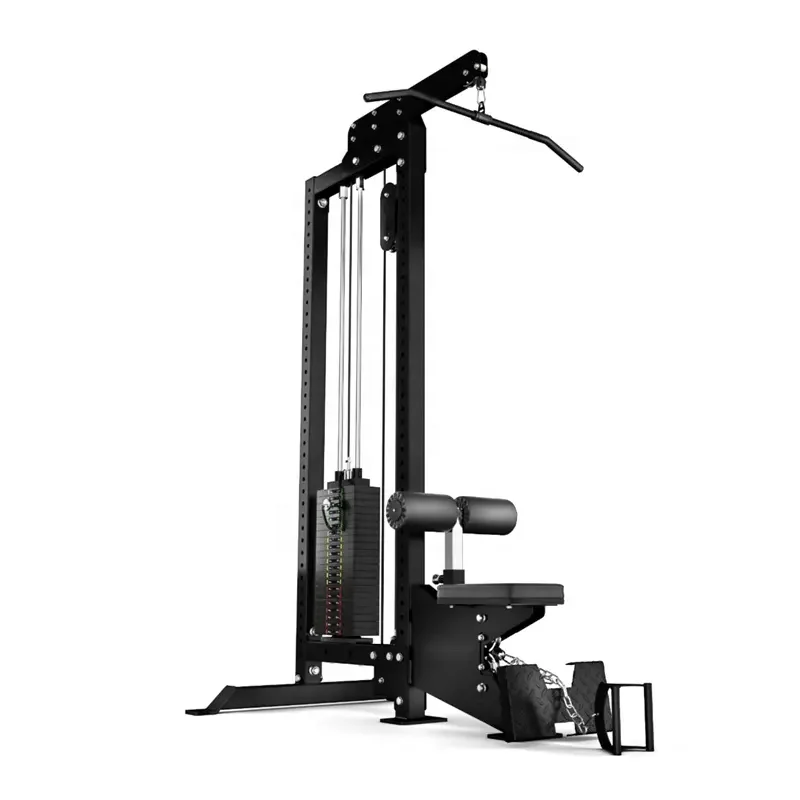 

Gym Pin Loaded High Low Pulley 2 in 1 Lat Pull Down Low Row Multi Functional Exercise Machine