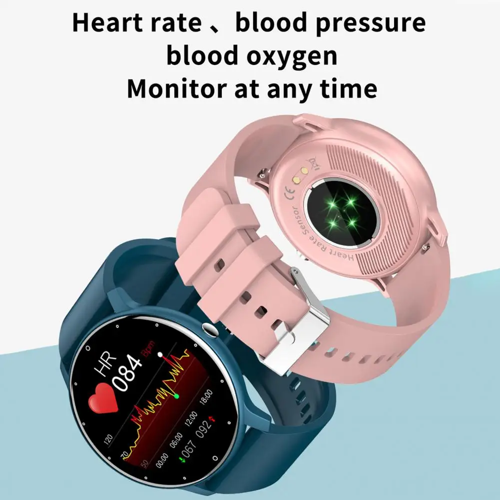 ZL02D Smart Wristwatch Multifunctional Health Monitoring Full Touch Screen Fashion Heart Rate Monitor Smart Wristwatch