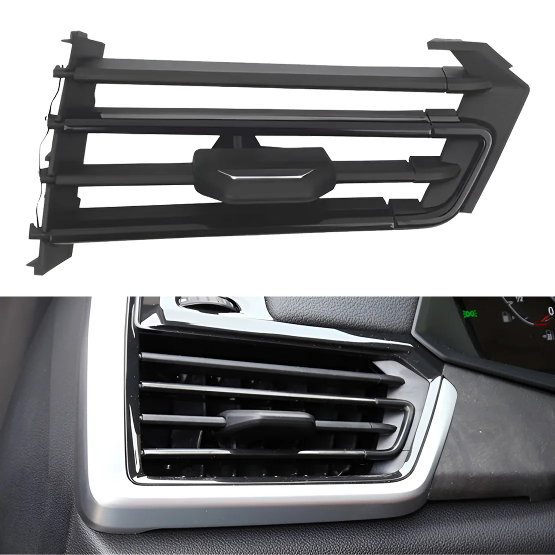

51459483649 64119458543 Черная левая передняя решетка воздуховода кондиционера с жалюзи и креплением для BMW X5 X6 X7