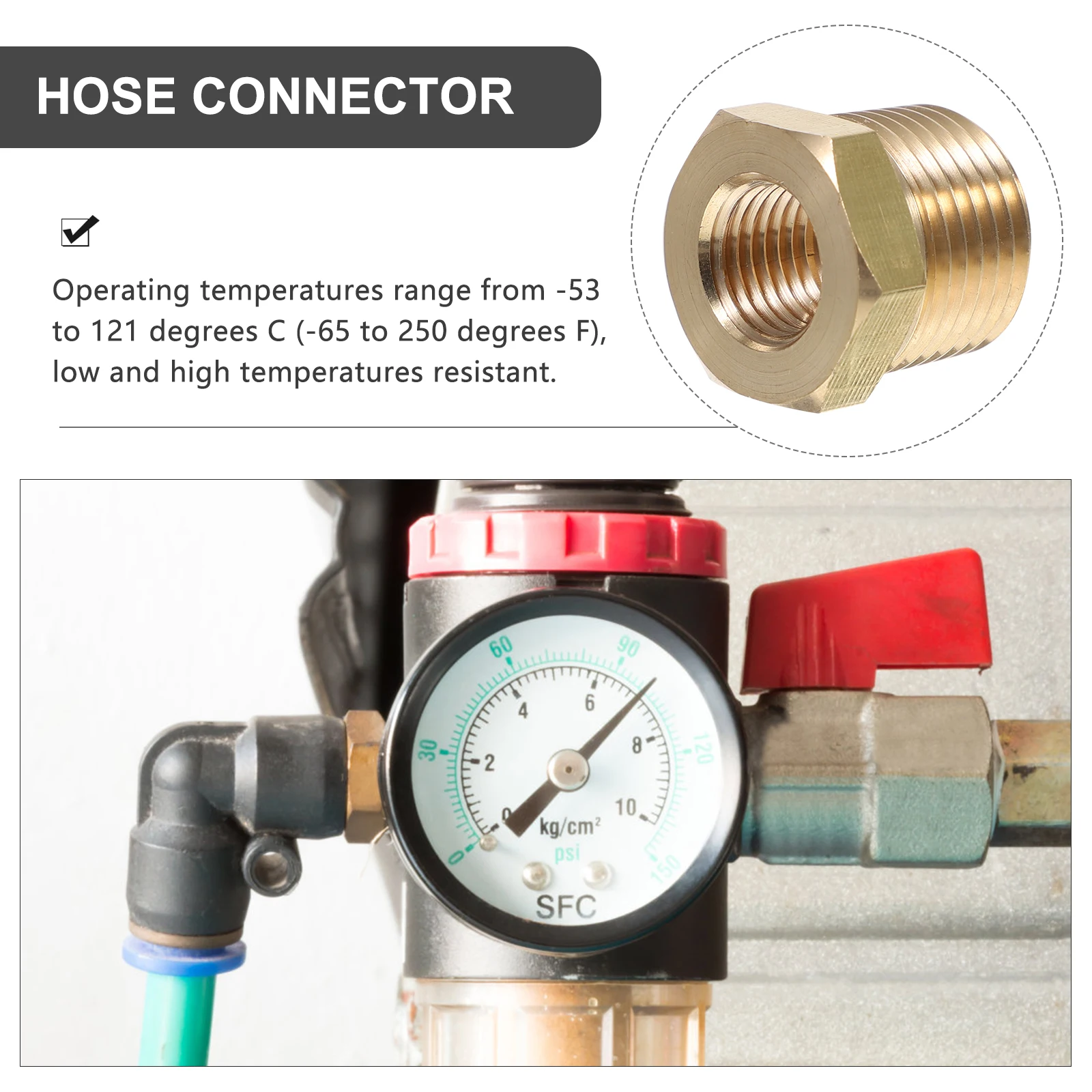 

1/2 to 1/4 NPT Bushing Reducer Fittings Pipe Adapter Hose Connector Stainless Steel Male Female Hardware Plumbing Supplies